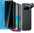 2 Pack for Google Pixel 10 Privacy Screen Protector, 2 Pack Camera Protector, Fingerprint Compatible, Anti Spy, 9H Hardness Glass for Google Pixel 10 Screen Protector by JavoYion