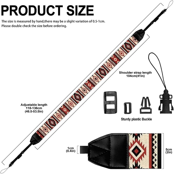 Coldinair Black Adjustable Camera Strap Universal Neck & Shoulder Soft Padded Strap for All DSLR Cameras,Binoculars - Image 6