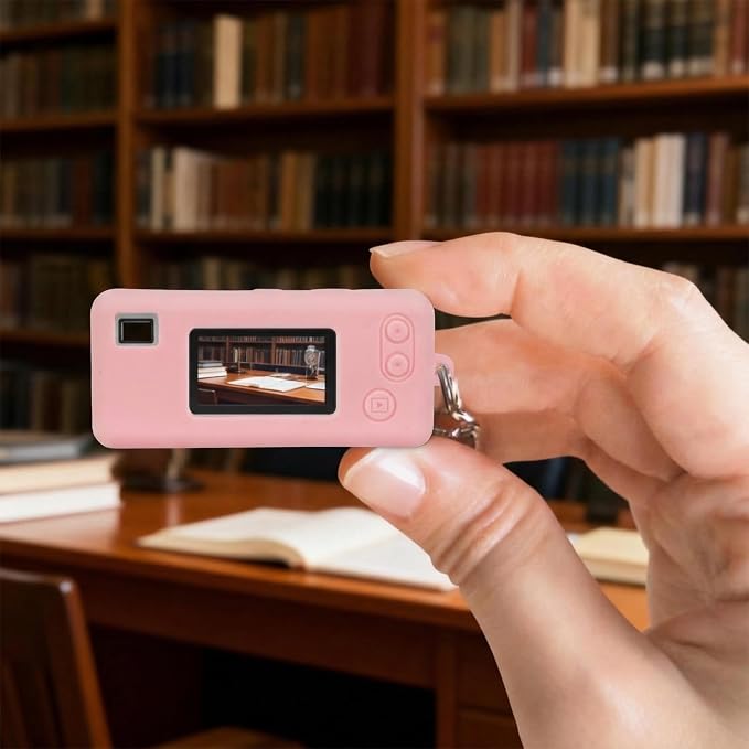 Silicone Case for Kodak CHARMERA Millennium Keychain Mini Digicam Blind Box | Soft Keychain Camera Sleeve, Precise Cutouts, Case-On Charging & SD Card Access, For Collectors & Daily Carry, Pink - Image 8