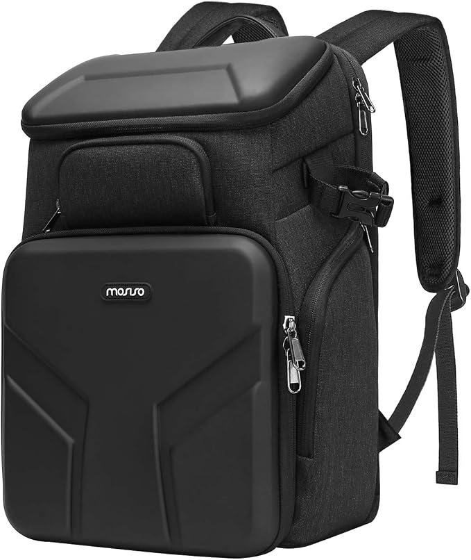 MOSISO Camera Backpack, DSLR/SLR/Mirrorless Photography Camera Bag | Waterproof Front Hard Shell&17.3 inch Laptop Compartment&Tripod Holder&Rain Cover Compatible with Canon/Nikon/Sony,Space Gray by MOSISO