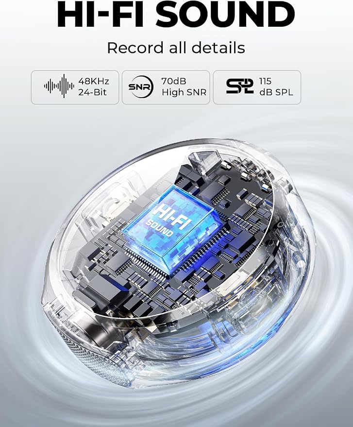 Hollyland Lark M2 Wireless Microphone for iPhone/Camera/Android/PC, 48kHz/24-bit High Fidelity Audio, 300m Range, Noise Cancelling, 40h Use, YouTube, Vlog, Streaming (Black, with Camera RX + USB-C RX) | 48kHz/24-bit High Fidelity Audio, 300m Range, RX+... - Image 2