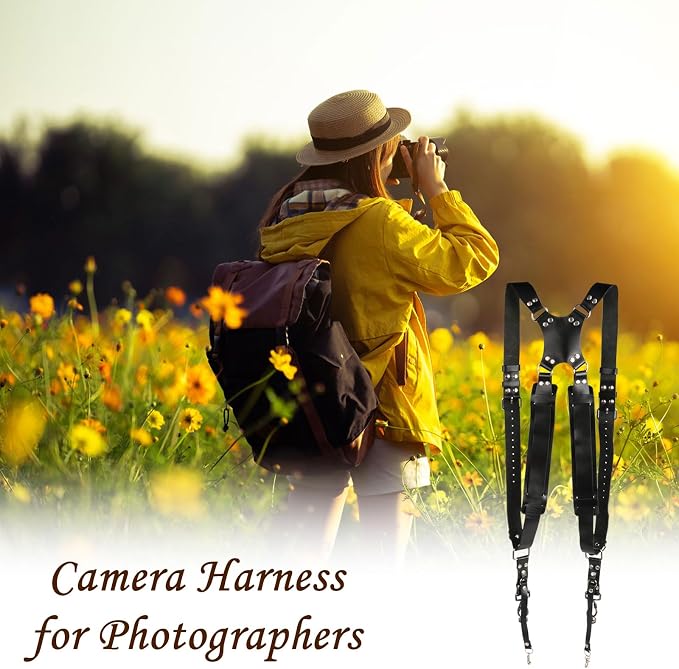 Kasla Leather Dual Camera Strap for Two DSLR/SLR Cameras - Image 6