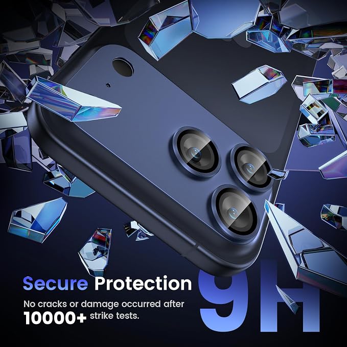 Tensea for iPhone 17 Pro Max Camera Lens Protector | Metal Aluminum Alloy Tempered Glass Cover Camera Screen Protector Accessories, Case Friendly - Image 5