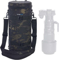 ZZQ&CCF Camera Lens Case Pouch Bag for NIKON NIKKOR Z 180-600mm f/5.6-6.3 VR Water Resistant Protective Camera Lens Pouch for Telephoto Zoom #Black Camo by ZZQCCF