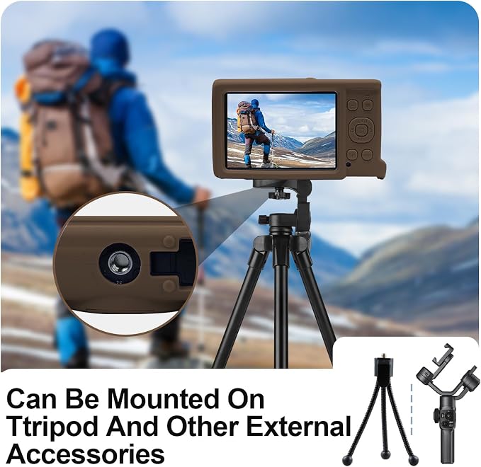 Easy Hood Camera Case for Canon ELPH 360/IXUS 285 HS/IXY 650 Camera,Brown | With Removable Lens Cover,Soft Silicone Protective Case,Anti-Scratch,Dustproof,Shockproof,Enhanced Grip,Camera Accessories - Image 6