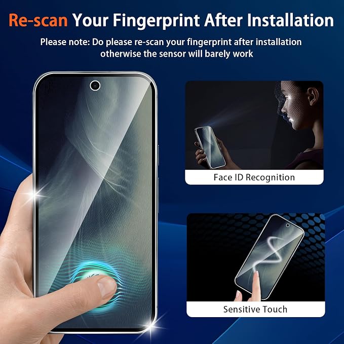 Glass Screen Protector for Google Pixel 11 with Camera Lens Protector | （3+2 Pack） 9H Tempered Glass,Fingerprint Unlock,Anti-Scratch,Bubble Free,Case Friendly - Clear - Image 4