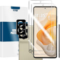 Moto G Stylus 5G-2024 HD Clear Tempered Glass Screen Protector + Camera Lens Protectors, [2+2 Pack] [Case Friendly] [Anti-Glare] [Bubble-Free] Screen Protector For Moto G Stylus 5G-2024 by YEYEBF