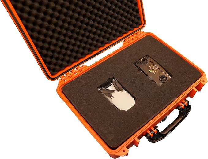 MEIJIA All Weather IP67 Waterproof Hard Camera Case,Hard Protective Case,Hard Case with Customizable Foam,Fit Use of Drones,Camera,Equipments,Pistols(Orange,18.5 x14.06x6.93inches) - Image 4