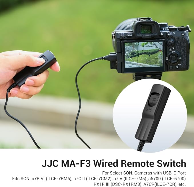 Camera Remote Shutter Release Wired Shutter for Sony Camera | Compact,34.6"/88cm,Release Control for Sony A7RVI A7RM6 A7V A7M5 A6700 A7CII RX1RIII A7CR ZV-E1 ZVE1 ZV-E10II ZVE10II - Image 2