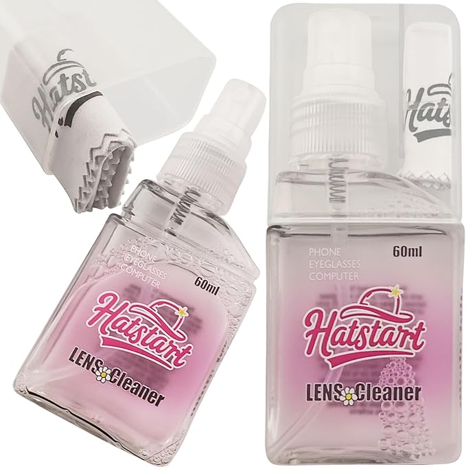 2 Pack Electronic Screen Cleaner Spray, Hatstart Cell Phone Touch Screens Cleaning for TV Laptop Computer Tablet PC LCD Flat Screens and Car Display, Compatible with iPhone iPad MacBook Pro, Pink by Hatstart