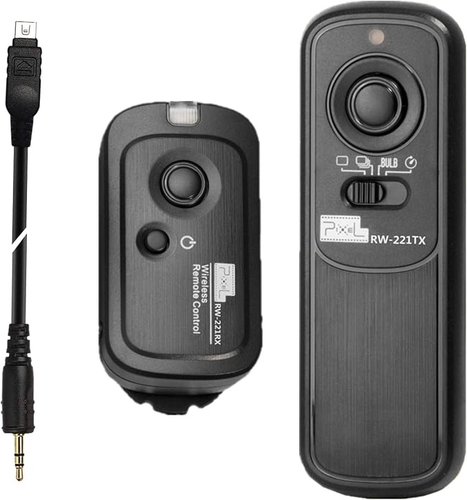 Pixel 2.4GHz Wireless Remote Shutter Release UC1 Camera Remote for Olympus | Remote shutter for Olympus RM-UC1,control four shutter release modes, 262ft, Pro Anti-Shake, 2 in 1(wireless & wired) by Pixel