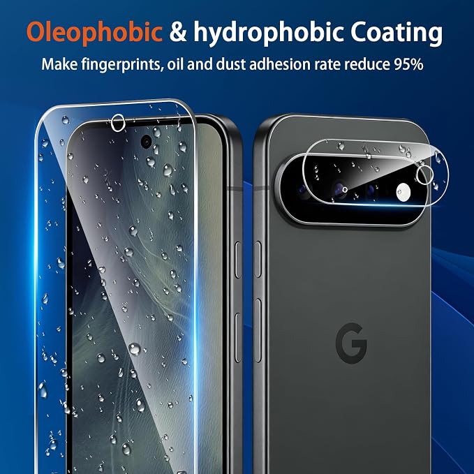 Glass Screen Protector for Google Pixel 11 with Camera Lens Protector | （3+2 Pack） 9H Tempered Glass,Fingerprint Unlock,Anti-Scratch,Bubble Free,Case Friendly - Clear - Image 5