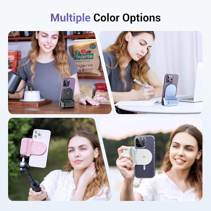 (1+1) 67mm Magnetic iPhone Lens Filter Mount + iPhone Snap Grip Set | Magnetic Filter Adapter for iPhone 16 15 14 Pro/Pro Max Plus w Cold Shoe & 1/4" Hole Pull-Out to Fit Pro Max Plus (No Filters - Image 9