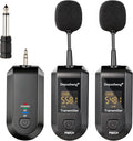 Depusheng 2.4G Wireless Microphone Headset,Lavalier and Handheld Mic 160ft Range,with 1/8''&1/4'' Plug for PA System,Voice Amplifier (lavalier Microphone) by Depusheng