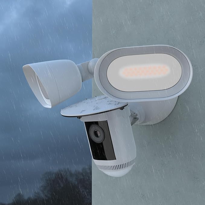 Sun Rain Shade Camera Cover Compatible with R-ing Floodlight Cam Wired Pro, for R-ing Floodlight Outdoor Weather-Resistant Rain Shield Accesorios (White) - Image 7