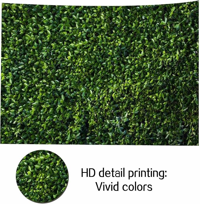 Nature Spring 3D Green Leaves Theme Photo Background Wedding Birthday Party Newborn Baby Shower Photography Backdrops Zoo Decor Shoot Props Bannner (8x6 FT) - Image 2