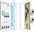 amFilm OneTouch for Samsung Galaxy S24 Ultra Screen Protector TemperedGlass | Auto-Alignment, 30s Install, Bubble Free, Scratch & Drop Protection, HD Clear, Camera Lens Protector, 2+2 Pack (S24U-6.8'') by amFilm