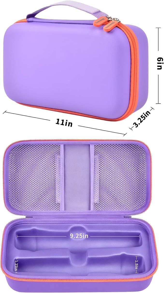 Wireless Microphone Case Compatible with JBL Wireless Two Microphone System, Handheld Dual Mic Travel Bag for Singing or Karaoke for Receivers, Adapters, AA Batteries - Image 5