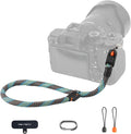 PGYTECH Rope Camera Wrist Strap Slim Outdoor Style, Quick Release | Adjustable Camera Hand Strap for Sony/Nikon/Canon Compact Camera/Mirrorless/Phone, Holds 55.1lb, Anti-Drop, Aurora Blue by PGYTECH-US