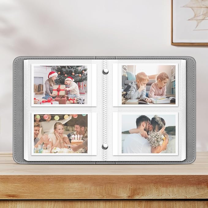 Fintie Mini Photos Album Book for 2x3 Inch Films - 104 Pockets Small Albums | For Fujifilm Instax Mini 13/12/11/99/40/Evo/Se/7+/Liplay Instant Camera, Photos Keepsakes, Kids Memory Book, Starry Sky - Image 3