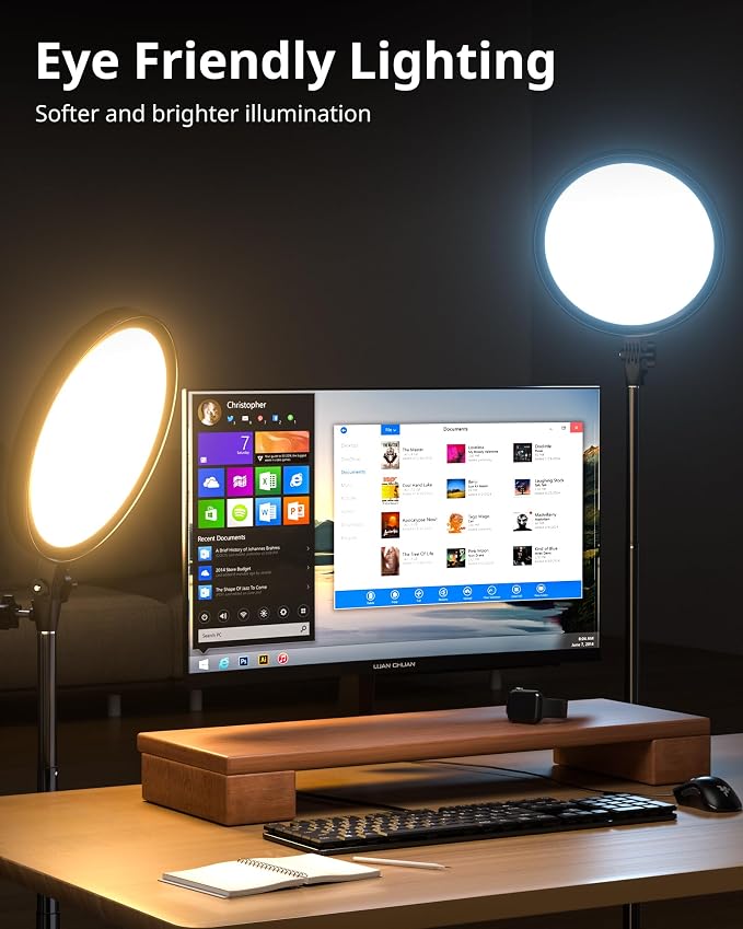 UBeesize Professional Ring Light with Stand, Phone Holder & Remote – 6500K Full-Screen LED Lighting for Makeup, Photography, Studio, Barber, and Live Streaming - Image 2