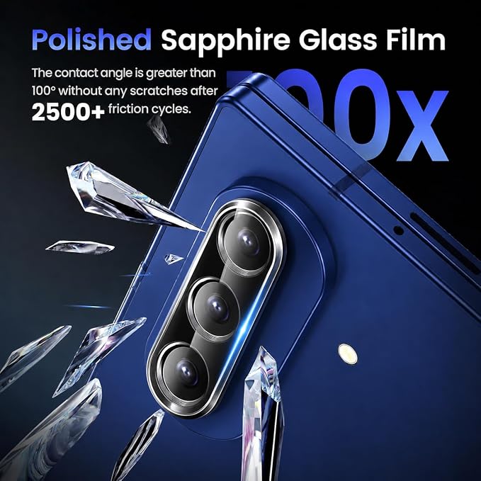 V-PORYADKU 9 Pack for Samsung Galaxy Z Fold 7 Screen Protector | Camera Lens Protector, Easy Install Kit, Bubble-Free, HD Clear - Image 5