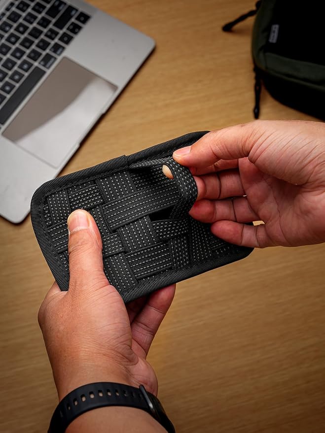 TACTICAL_GEEK EDC Organizer Board, Anti-Slip Elastic Woven Board, Utility Bag Insert Panel for Small Gear, Backpack Accessories (TCM11-S-Black) - Image 5