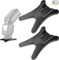 Anwenk Camera Flash Stand with Hot Shoe Mount and 1/4" Metal Tripod Thread for Speedlight Speedlite - Canon, Nikon, Sigma, Olympus, Panasonic, Pentax - 2 Pack by Anwenk