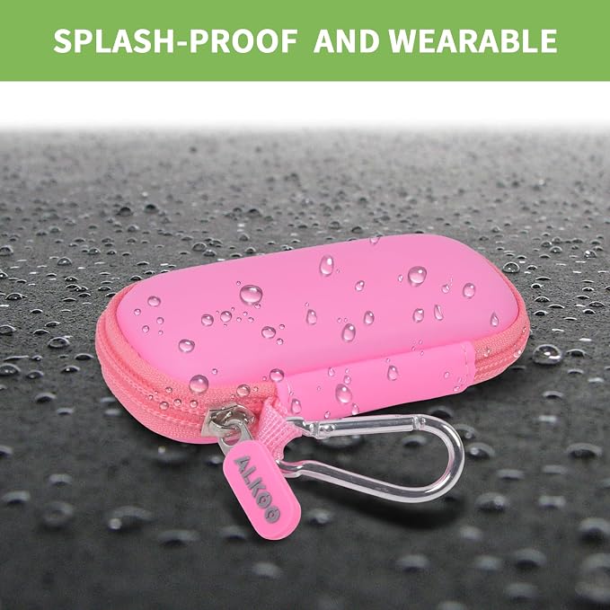 USB Flash Drive Case, SD Card/Thumb Drive/Memory Cards Holder, Bag Only | SDXC/SDHC Storage, Electronic Accessories Organizer for SanDisk / for Samsung, for Students/IT/Office/School/Travel, Pink - Image 6