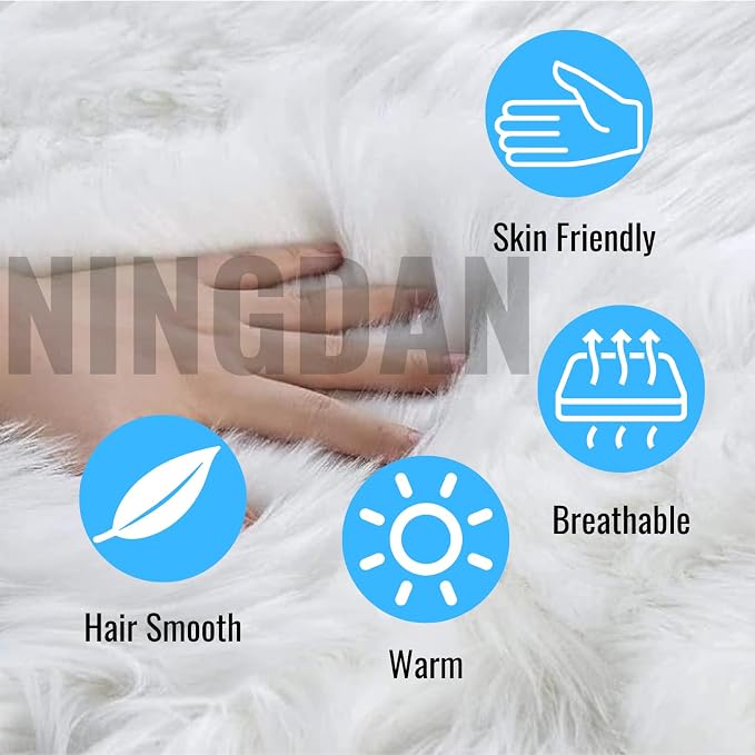 12inch Square Small Faux Fur Sheepskin Cushion Soft Plush Area Rug,Photo Background for Small Product Desktop Photography,Display and Decor,Jewelry,Nail Art,Locker Accessories (Pink) - Image 4