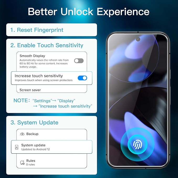 JETech Screen Protector for Google Pixel 9, 2+2 Pack | with Camera Lens Protector, HD Clear Tempered Glass, Anti-Scratch Protection, Easy Installation Tool - Image 3