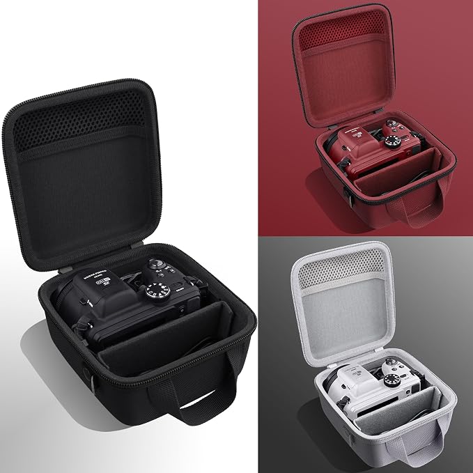 Case for KODAK PIXPRO AZ653/AZ401/AZ405/AZ425/AZ528 Digital Camera | Protective Storage Box, Portable Carrying Box, Smooth Zipper, Travel-ready, Shoulder Strap Covenient to Carry, Black Case - Image 9