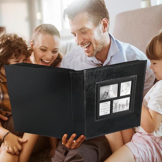Ywlake Photo Album 4x6 600 Pockets Photos, Extra Large Capacity Family Wedding Picture Albums Holds 600 Horizontal and Vertical Photos Black - Image 7