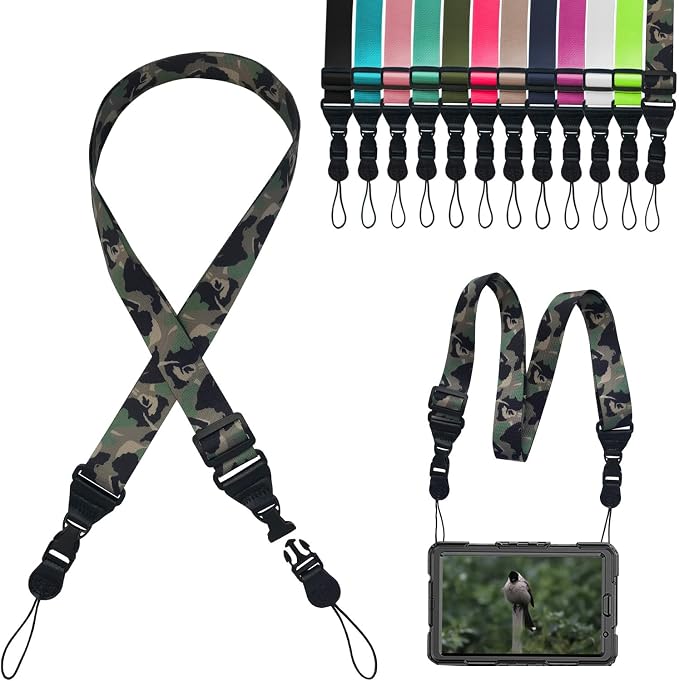 Adjustable Shoulder Strap, iPad Strap Nylon Neck Lanyard | for iPad/Samsung Tablet Case,Camera Binocular Crossbody Laptop Luggage Bag by Gowjaw