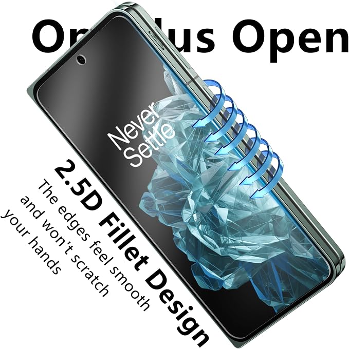 2 Pack for OnePlus Open Screen Protector | 2 Pack Camera Lens Protector, Support Fingerprint Unlock, Touch Sensitive, Anti-Scratch, Case Friendly - Image 6