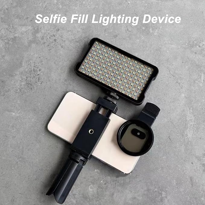 Dpofirs Light, Selfie Light and Circular Polarizer Filter, Clip Fill Light CPL Polarized Lens Adjust Brightness Removing Reflective Photographic Video Light for Art, Dpofirs29w3vfmsdy - Image 4
