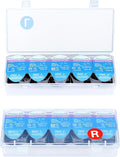 MUQING 2 Pack Colored Contact Lens Organizer Case, Daily Lenses Storage Box | Each Hold 15 PCS, Total 30 PCS, Portable Storage Box for Disposable Daily Lenses, All Brand Cosmetic Lens by MUQING