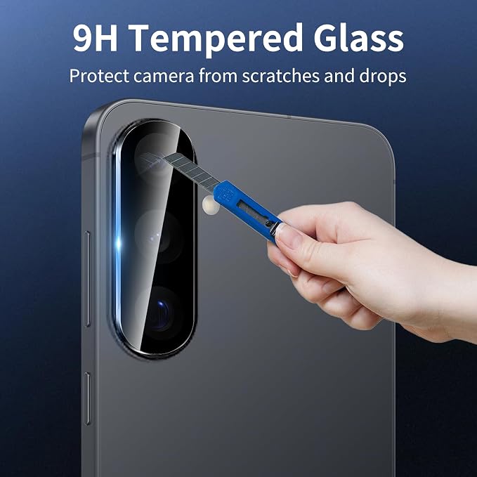 Dengduoduo 3 Pack Camera Lens Protector for Samsung Galaxy A17, Tempered Glass Camera Protector Back Lens Cover, Ultra HD, 9H Hardness, Anti-Scratch, Case Friendly[No Affect on Night Shots] - Image 4