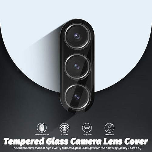 (3 Pack) Orzero Camera Lens Protector Compatible for Samsung Galaxy Z Fold 5 5G, Protector de Cámera 9H Tempered Glass for Crystal Imaging and Whole Module Protection - Image 2