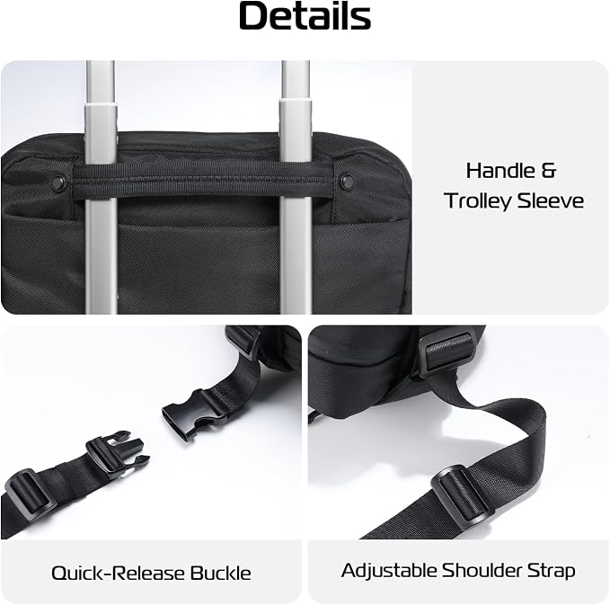 ULANZI 10L Camera Sling Bag, Water-Resistant Camera Case with Tripod Holder | DSLR/SLR/Mirrorless Camera Bags Crossbody for Photographers Video Photo Live Travel Outdoor Work Photography Accessories - Image 9