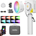 Godox ML100R RGB LED Video Light with 25600mAh Grip 110W Full-Color | Portable Video Light 1800K-10000K CRI 97+/TLCI 98+, 14 FX Effects APP Control for Streaming/Outdoor Photography by GODOX