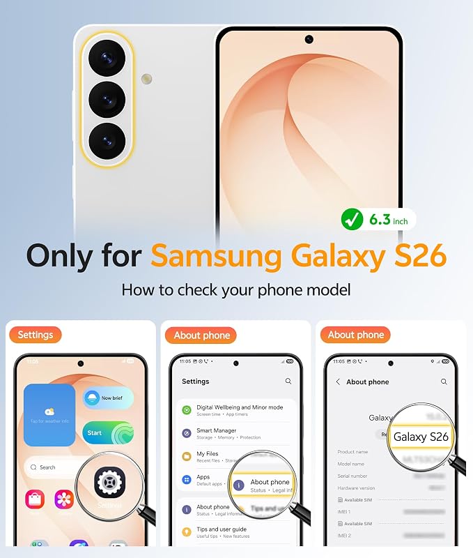 FNTCASE for Samsung Galaxy S26 Case, Fit for Magsafe, with Screen Protector | Full Camera Protection, Translucent Matte, 14FT Military Grade Drop Proof, Shockproof Protective Phone Cover, Desert Gold - Image 2