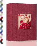 popotop Photo Album 4x6-100 Photos Photo Books with 100 Vertical Pockets,Linen Cover Albums for Family Wedding Anniversary Baby Vacation Pictures by Popotop