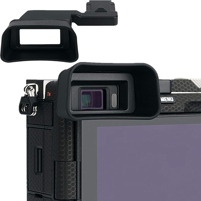 Extended A7C Eyecup for Sony Alpha 7C Only(Not Fit A7C II, A7CR) | Soft Silicon,Camera Viewfinder Eye Cup EVF Eyeshade Protector for Sony A7C Only by Kiorafoto