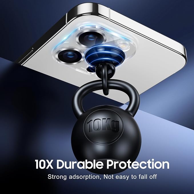UniqueMe for 3 Pack iPhone 15 Pro/15 Pro Max Camera Lens Protector-Silver | Drop Protection, Case Friendly, 9H Tempered Glass, Camera Cover Screen, 2023 New Version - Image 2