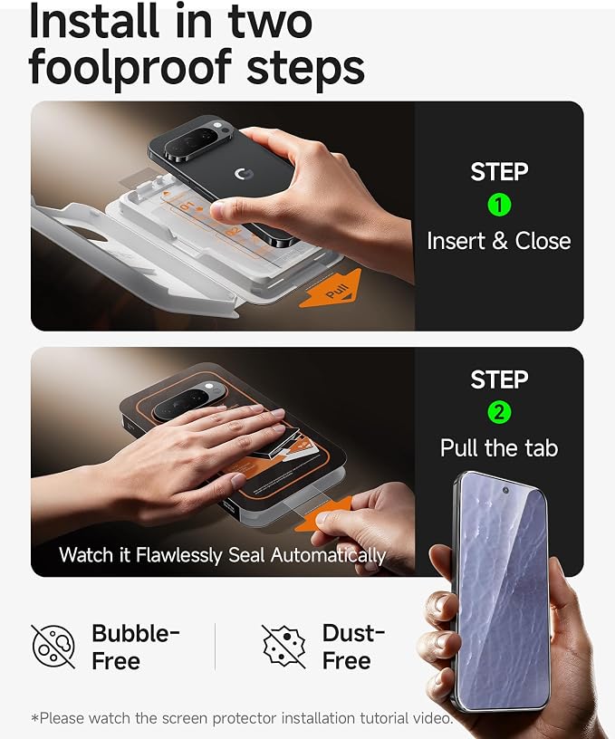 SMARTDEVIL 3 Pack Tempered Glass for Google Pixel 11 Screen Protector | HD Clear, Fingerprint Unlock, Military-Grade Shatterproof Protection, Anti-Shatter, Bubble-Free, Case Friendly, Easy Install - Image 3