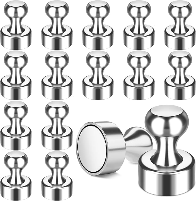 FINDMAG 16 Pack Magnets for Whiteboard, Fridge Magnet, Small Magnets, Refrigerator Magnets, Neodymium Magnet for School, Home, Garage, Crafts by FINDMAG