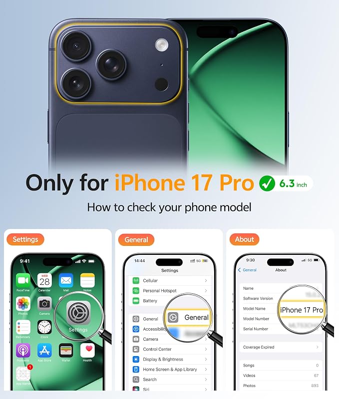 FNTCASE for iPhone 17 Pro Case, Fit for Magsafe, Screen Protector, Green | Full Camera Protection, Translucent Matte, 14FT Military Grade Drop Proof, Shockproof Protective Phone Cover - Image 2