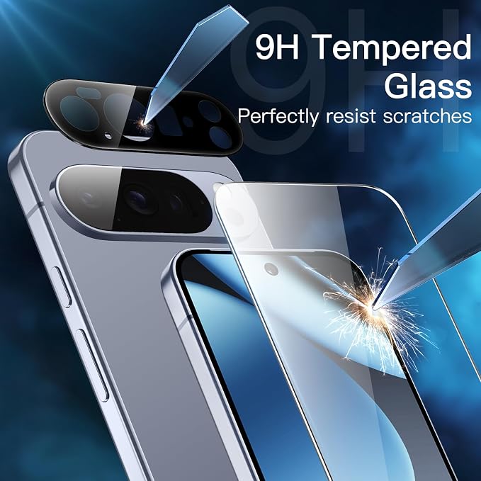 JETech Screen Protector for Google Pixel 10 Pro XL, 2+2 Pack | with Camera Lens Protector, HD Clear Tempered Glass, Anti-Scratch Protection, Easy Installation Tool - Image 4