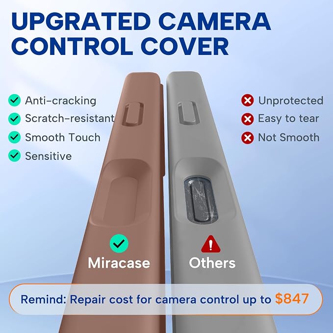 Miracase Silicone & Magnetic for iPhone 17 Pro Max Case, Chocolate | Compatible with MagSafe, Camera Control Cover, Premium Silicone Cover Shockproof Drop Protection Phone Case for 17 Pro Max - Image 2